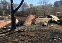 Not much remains of the Gatlinburg church's building following massive wildfires that swept through the area. Several church members also lost their homes.